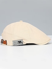 billige Damehatter-Herre bomullsflakhatt vintage avisboyhatt, justerbar Gatsby beretlue til julefester, vinterantrekk og hverdagsbruk