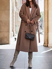 Női Hétköznapi dzseki Melegen tartani Kényelmes Zseb Gombok Divat Szabadtéri Sima Alkalmi Hétvége Egysoros Szokványos Hajtóka Normál Hosszú ujj Felsőruházat Fekete Fehér Arcpír rózsaszín Ősz Tél olcso Trench Coats-Női Hétköznapi dzseki Melegen tartani Kényelmes Zseb Gombok Divat Szabadtéri Sima Alkalmi Hétvége Egysoros Szokványos Hajtóka Normál Hosszú ujj Felsőruházat Fekete Fehér Arcpír rózsaszín Ősz Tél