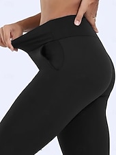 お買い得  プレーンレギンス-女性用 フリース裏地のレギンス フリースパンツ レギンス ファッション ストリートファッション ベーシック 全長 ハイウエスト 平織り ハイカット 快適 ソフト 伸縮性あり 日常 家 ワイン 海軍 ブラック グレー 春 秋 冬 レギュラー