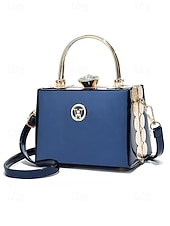 Women's Burgundy Patent Leather Evening Handbag with Gold Handle, Vintage Gatsby Style Purse for Cocktail Parties, Weddings and Formal Events cheap Clutches & Evening Bags-Women's Burgundy Patent Leather Evening Handbag with Gold Handle, Vintage Gatsby Style Purse for Cocktail Parties, Weddings and Formal Events