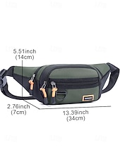 economico Borselli da uomo-Borsa a tracolla da uomo resistente all'acqua, marsupio multiuso con tasche multiple, borsa a tracolla casual da viaggio, sportiva e per attività all'aperto