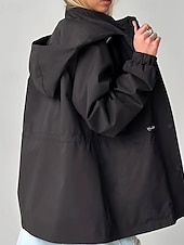 baratos Parka Casual-Mulheres Casaco de inverno Casaco com capuz Manter Quente Confortável Zíper Bolsos Casual Tecido Férias Roupa Diária Para Noite Final de semana Padrão Com Capuz Normal Manga Longa agasalhos Azul