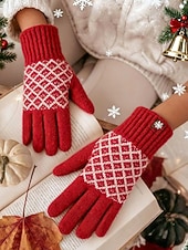 abordables Accessoires de Noël-gants d&#039;hiver tricotés pour femmes avec fonction écran tactile, mitaines en laine chaudes en plusieurs couleurs, cadeau de Noël pour l&#039;extérieur, vêtements décontractés et de vacances