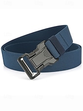 abordables Ceintures pour hommes-Ceinture tactique en nylon élastique pour homme avec boucle à dégagement rapide, ceinture en sangle réglable de style militaire pour la randonnée en plein air, le travail et le port quotidien
