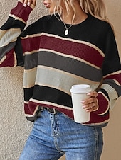 cheap Graphic Patterns &amp; Details-Women&#039;s Blouse Floral Stylish Casual Long Sleeve Crew Neck Regular Tops Daily Patchwork Sage Green Black Brown Apricot Spring Fall Winter