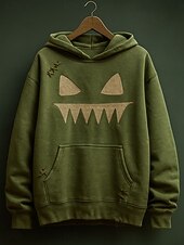 Women's Pullover Hoodie Sweatshirt Graphic Pumpkin Casual Long Sleeve Hooded Regular Tops Party Evening Wear Street Dailywear Green Spring Fall Winter4