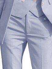 cheap Women&#039;s Suits-Women&#039;s 3 Pieces Suits Formal Wedding Guest Formal Evening Elegant Simple 3/4 Sleeve Pleated Ankle Length Peak Lapel Single Breasted