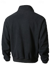 economico Giubbotti Casual-Per uomo Giacca Invernale Giacca in Pile Giacca Casual Vacanza Quotidiano Calore Termico Tasca Pile Autunno Inverno Semplice Moda Streetwear Collo alla coreana Regolare Nero Cachi Verde militare