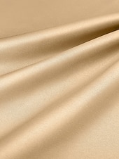 abordables Robes de cocktail-Ligne A Longueur cheville Robes de Cocktail Robes de soirée Élégant Soyeux Manche Courte Col Illusion Mariage Formel Poche Satin avec Noeud(s)