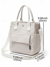 abordables Cabas et fourre-tout-Sac fourre-tout en velours côtelé pour femme avec bandoulière – Sac à main vintage décontracté pour le travail, les voyages, le shopping et le quotidien