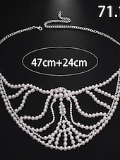 abordables Accesorios de Máscara-Mascarilla facial de cristal de perla de lujo para mujer, elegante accesorio de disfraz para bailes de máscaras y fiestas de Halloween.