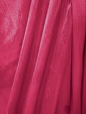 ieftine Rochii lungi și rochii de seară-Rochie de Seară A-Line Stil Celebritate Rochie Elegantă Invitată de Nuntă Lungime Pe Jos Fără Mâneci Un Umăr Organza cu Fustițe Răsucite Fanta