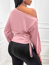 نسائي قميص أنيقة متأنق بقعة سهل أنيق كاجوال كم طويل جفاء قمصان عادية مناسب للبس اليومي مناسب للخارج غير المتماثلة أصفر وردي بلاشيهغ أحمر مشمشي الربيع الخريف رخيصةأون قمصان أنيقة-نسائي قميص أنيقة متأنق بقعة سهل أنيق كاجوال كم طويل جفاء قمصان عادية مناسب للبس اليومي مناسب للخارج غير المتماثلة أصفر وردي بلاشيهغ أحمر مشمشي الربيع الخريف