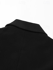 رخيصةأون بليزر وصديري-نسائي سترة معطف رياضي رسمي ضيف حفل زفاف أحجار الراين أنيق كم طويل حقق التلابيب صدر فردي