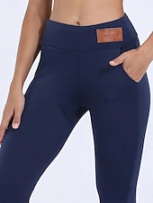 お買い得  プレーンレギンス-女性用 フリース裏地のレギンス フリースパンツ レギンス ファッション ストリートファッション ベーシック 全長 ハイウエスト 平織り ハイカット 快適 ソフト 伸縮性あり 日常 家 ワイン 海軍 ブラック グレー 春 秋 冬 レギュラー