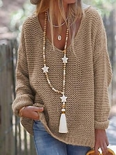 abordables Collier pour femme-Collier long à pompon en perles pour femme avec pendentif étoile, bijoux bohème en perles de bois pour tenues décontractées, vêtements de plage et fêtes