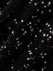 preiswerte Meerjungfrau Abendkleider-Meerjungfrauenschnitt Bodenlang Abendkleid Elegant Glitzern Ärmellos Ein-Schulter Formell Hochzeit Paillettenbesetzt Tiefer Wasserfall-Rückenausschnitt mit Glitzer