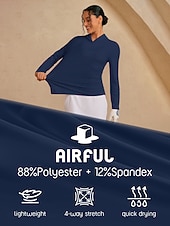 ieftine Colecția de designer-Pentru femei Tricou POLO Bleumarin Manșon Lung Topuri Vestimenta Golf Doamnelor Haine Ținute Poartă Îmbrăcăminte