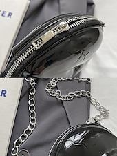 levne Tašky-Dámská halloweenská crossbody kabelka s motivem lebky a řetízkem, 3D kostra přes rameno, gotická párty psací kabelka na kostýmy, cosplay a noční život.