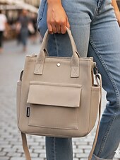 abordables Cabas et fourre-tout-Sac fourre-tout en velours côtelé pour femme avec bandoulière – Sac à main vintage décontracté pour le travail, les voyages, le shopping et le quotidien