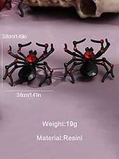 お買い得  ハロウィンアクセサリー-女性用ハロウィンスパイダー＆コウモリドロップイヤリング - コスチュームパーティー、コスプレ、ナイトウェアに最適なゴシックパンク合金製ダングルジュエリー
