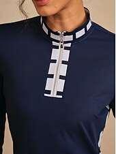 Naisten golf mekko Laivaston sininen Pitkähihainen Hameet Naisten Golfasut Vaatteet Asut Vaatteet halpa Golf Mekot-Naisten golf mekko Laivaston sininen Pitkähihainen Hameet Naisten Golfasut Vaatteet Asut Vaatteet