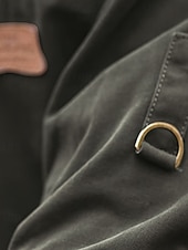 abordables Chaquetas Cargo-Hombre Chaqueta ligera Chaqueta tipo cargo Chaqueta casual Vacaciones Diario Resistencia al desgaste Bolsillo Otoño Invierno Plano Moda Clásico Diseño Regular Negro Marrón Verde Ejército Gris Oscuro