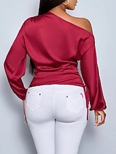 نسائي قميص أنيقة متأنق بقعة سهل أنيق كاجوال كم طويل جفاء قمصان عادية مناسب للبس اليومي مناسب للخارج غير المتماثلة أصفر وردي بلاشيهغ أحمر مشمشي الربيع الخريف رخيصةأون قمصان أنيقة-نسائي قميص أنيقة متأنق بقعة سهل أنيق كاجوال كم طويل جفاء قمصان عادية مناسب للبس اليومي مناسب للخارج غير المتماثلة أصفر وردي بلاشيهغ أحمر مشمشي الربيع الخريف