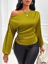 نسائي قميص أنيقة متأنق بقعة سهل أنيق كاجوال كم طويل جفاء قمصان عادية مناسب للبس اليومي مناسب للخارج غير المتماثلة أصفر وردي بلاشيهغ أحمر مشمشي الربيع الخريف رخيصةأون قمصان أنيقة-نسائي قميص أنيقة متأنق بقعة سهل أنيق كاجوال كم طويل جفاء قمصان عادية مناسب للبس اليومي مناسب للخارج غير المتماثلة أصفر وردي بلاشيهغ أحمر مشمشي الربيع الخريف