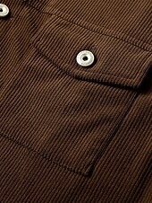 economico Giubbotti e cappotti da uomo-Per uomo Giacca in Velluto a Coste Giacca Cargo Giacca Casual Vacanza Quotidiano Caldo Tasca Autunno &amp; Inverno Semplice Moda Classico Bavero Regolare Nero Blu Verde militare Caffè Giacca