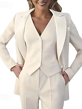 preiswerte Blazer &amp; Westen-schwarz-weißer Damenblazer Sportmantel Strukturjacke Mutter der Braut elegantes Langarmoberteil mit Knöpfen
