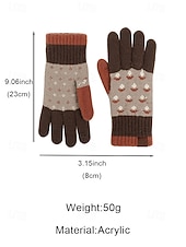 abordables Accessoires de Noël-gants d&#039;hiver tricotés pour femmes avec fonction écran tactile, mitaines en laine chaudes en plusieurs couleurs, cadeau de Noël pour l&#039;extérieur, vêtements décontractés et de vacances