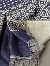 billige Slips og sløyfe for menn-Herreskjerf i bomull med etnisk paisleymønster, mykt og lett sjal, julegave til ham, fritids- og høytidsklær