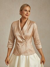 levne Bundy-Dámské Oblečené topy Elegantní Večírek stylové Do V Šampaňská Jaro. Podzim. Zima. Léto