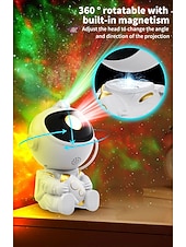 preiswerte Weihnachtsgeschenklichter-Astronauten Sternprojektor Geschenk Galaxie Licht für Kinder 8 Modi Fernbedienung und 270 einstellbare LED-Lichter für Schlafzimmer Mädchen Zimmer Dekoration Heimkino Decke