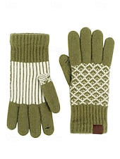 abordables Accessoires de Noël-gants d&#039;hiver tricotés pour femmes avec fonction écran tactile, mitaines en laine chaudes en plusieurs couleurs, cadeau de Noël pour l&#039;extérieur, vêtements décontractés et de vacances