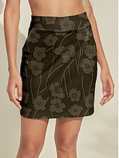 abordables Vêtements de golf pour femmes-Femmes Jupes de tennis Jupes de golf Vert foncé Jupe Vêtements de golf pour femmes, tenues, vêtements