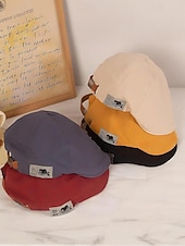 billige Damehatter-Herre bomullsflakhatt vintage avisboyhatt, justerbar Gatsby beretlue til julefester, vinterantrekk og hverdagsbruk