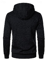 preiswerte Lässige Jacken-Herren Freizeitjacke Pullover Mantel Urlaub Täglich Warm Tasche Herbst Winter Einfach Mode Klassisch Mit Kapuze Regulär Schwarz Marineblau Blau Dunkelgray Jacken