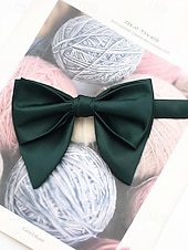 billiga Jultillbehör-Herrfluga i satin i flera färger, justerbar formell halsduk, julfest- och bröllopsaccessoar som present till honom
