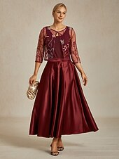 Χαμηλού Κόστους Ντυτές μπλούζες-Γυναικεία Δαντελένια μπλουζάκια Φλοράλ Κομψό Στυλάτο Στρογγυλή Ψηλή Λαιμόκοψη Crop Tops Επισκέπτης γάμου Βραδινό Ρούχα για Πάρτυ Δαντέλα Κεντητό Κρασί Καλοκαίρι Άνοιξη Φθινόπωρο