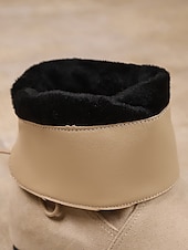 economico Stivali ampi-stivali da donna a metà polpaccio con tacco a mandorla – stivali bassi e morbidi in finta pelle scamosciata, adatti per abbigliamento casual e outfit quotidiani