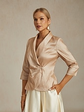 levne Bundy-Dámské Oblečené topy Elegantní Večírek stylové Do V Šampaňská Jaro. Podzim. Zima. Léto