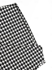 abordables Jupes Formelles-Femmes Jupe Moulant Mode Occasionnel Mini Taille haute Jupes Pied-de-poule Imprimé Micro-Élastique Rue Quotidien Noir Printemps Polyester