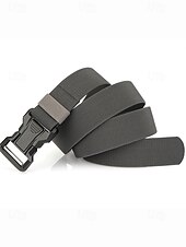 abordables Ceintures pour hommes-Ceinture tactique en nylon élastique pour homme avec boucle à dégagement rapide, ceinture en sangle réglable de style militaire pour la randonnée en plein air, le travail et le port quotidien