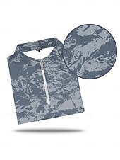 halpa Miesten golfvaatteet-Miesten Poolopaita Harmaa Pitkähihainen Topit Golfasut Vaatteet Asut Wear Apparel