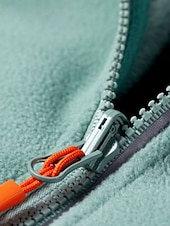 billige Fleece-fôrede jakker-Dame Sherpa jakke Bekvem Pustende Glidelås Lomme Fritid عادي Feriereise Gate Avslappet Dagligdagstøy Enkeltkneppet Normal Høy krage Normal Langermet Yttertøy Rosa Lilla Fuksia Vår Høst