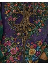 tanie Kwiatowe topy-Womenska 3D Print Vintage Boho Hoodie Patchwork Hoodie Bluza Kwiatowa Pulower Bluza Elegancka Ciepła Aktywna Długi Rękaw Kaptur Ulica Codzienny Wyjazd Casual Sznurowany Wydruk Niebieski Wiosna Jesień