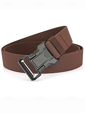 abordables Ceintures pour hommes-Ceinture tactique en nylon élastique pour homme avec boucle à dégagement rapide, ceinture en sangle réglable de style militaire pour la randonnée en plein air, le travail et le port quotidien