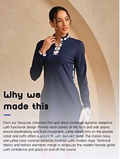 Naisten golf mekko Laivaston sininen Pitkähihainen Hameet Naisten Golfasut Vaatteet Asut Vaatteet halpa Golf Mekot-Naisten golf mekko Laivaston sininen Pitkähihainen Hameet Naisten Golfasut Vaatteet Asut Vaatteet